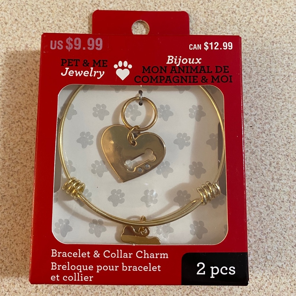 Bracelet and dog charm